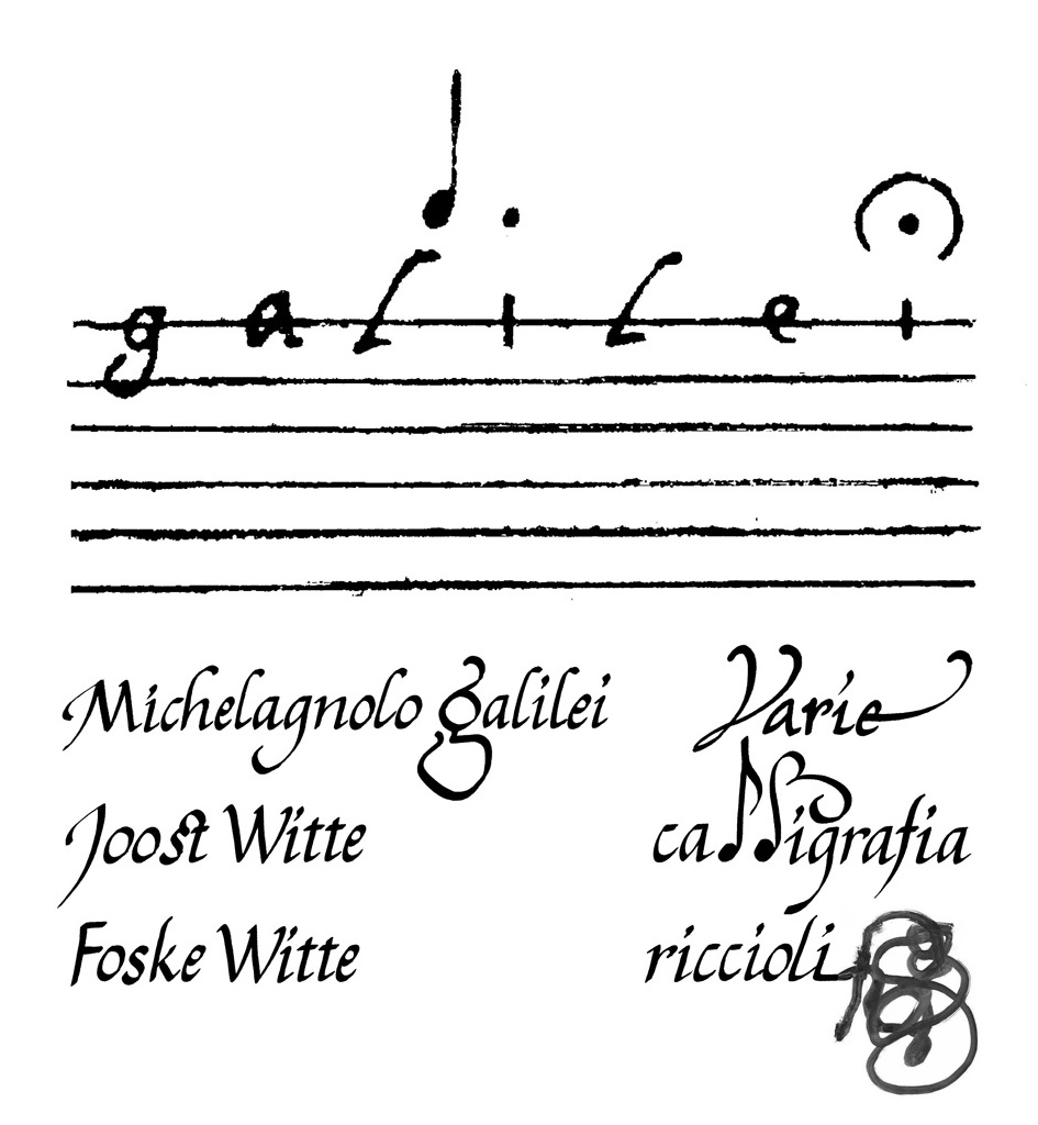 Michelangelo Galilei primo libro d'Intavolatura di liuto 1620 Kalligrafie Joost Witte