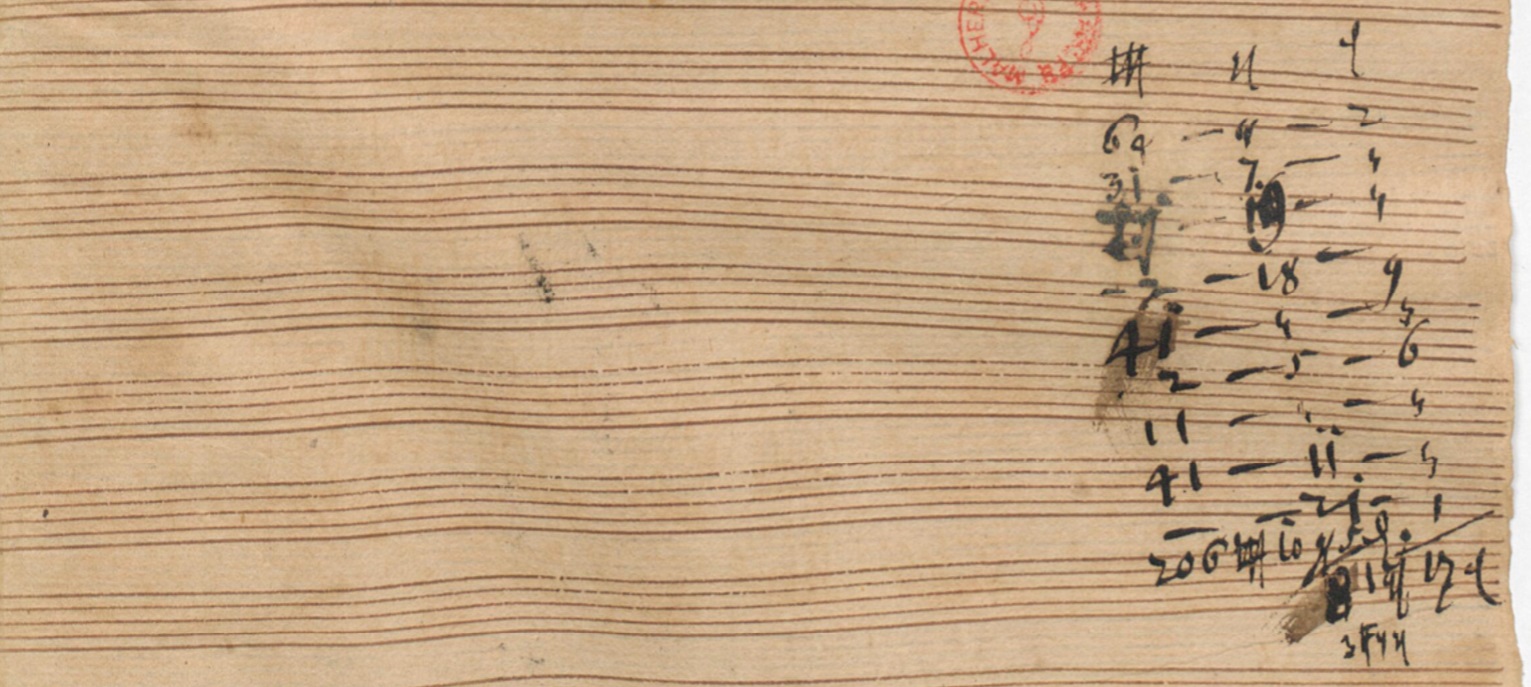 BWV 134a counting table