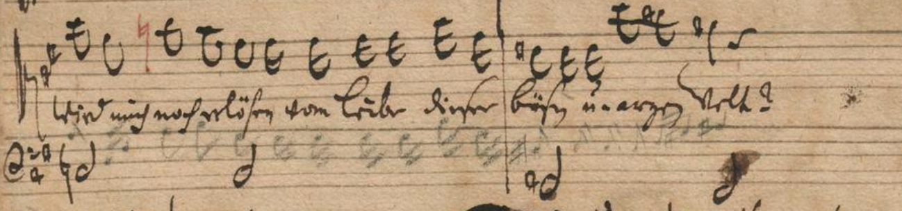 1723 - BWV 138 Choir 1 folio 2 recto autograph